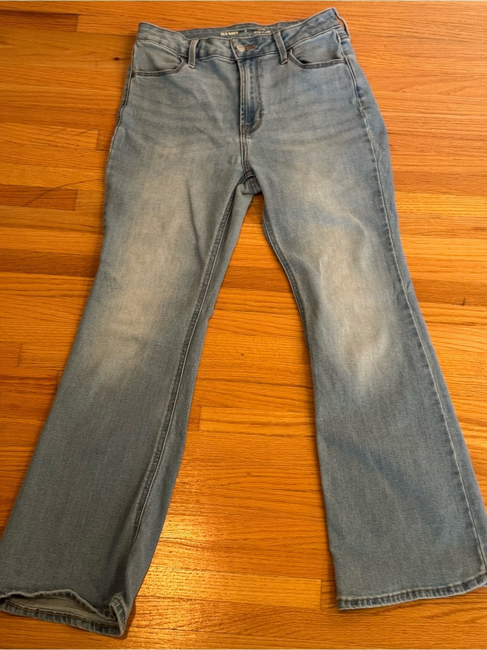 Old Navy Light Blue Flare Jeans - Mid Rise